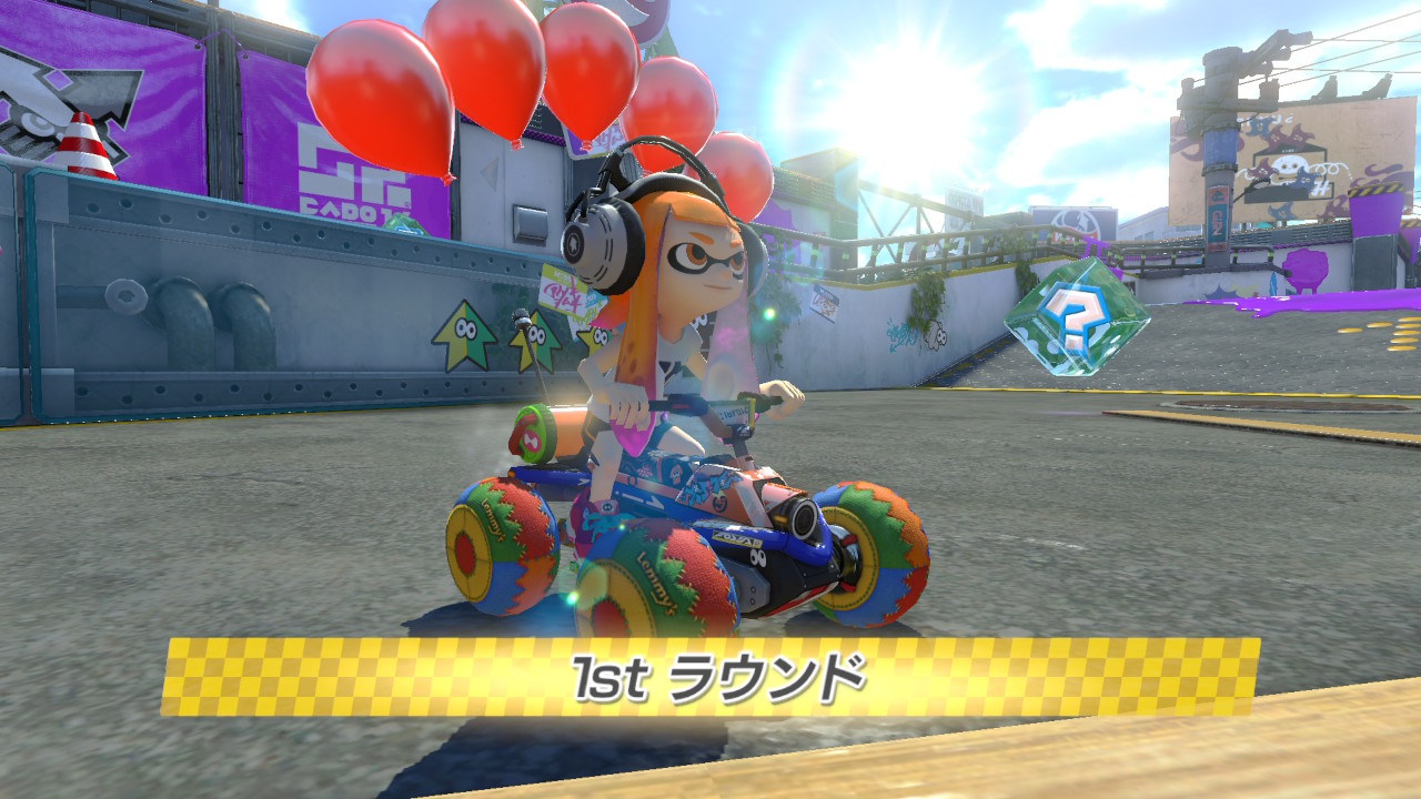 マリオカート8デラックス」デカライン高架下でバトルモードを