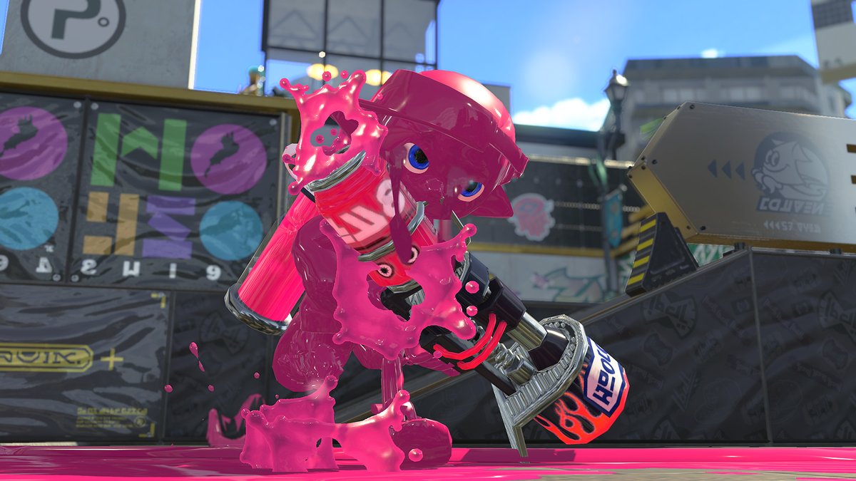 スプラトゥーン２ 新ブキ ロングブラスターカスタム 追加 カーリングボム バブルランチャー 搭載 With Balloons